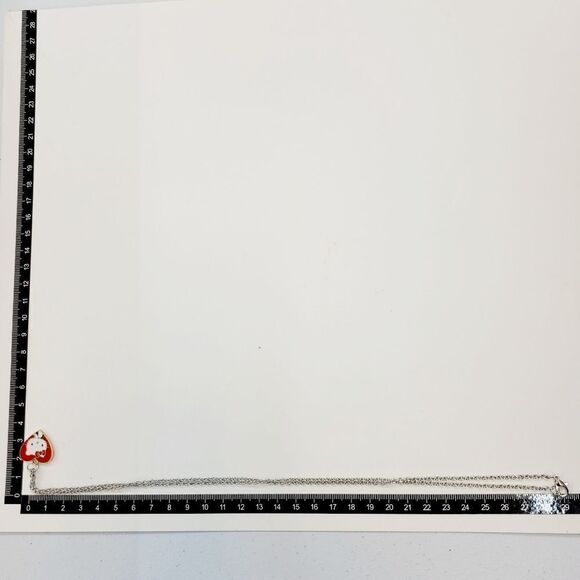 Brand New Hello Kitty Red Heart Silver Necklace - Picture 5 of 5